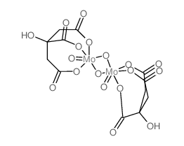 1,3-dioxa-2$l^70377-55-8,4$l^70377-55-8-dimolybdacyclobutane 2,4-dioxide; 2-hydroxypropane-1,2,3-tricarboxylic acid Structure