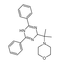 2-(1-methyl-1-morpholin-4-yl-ethyl)-4,6-diphenyl-1,2-dihydro-[1,3,5]triazine Structure