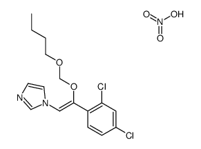 1-[(Z)-2-(butoxymethoxy)-2-(2,4-dichlorophenyl)ethenyl]imidazole,nitric acid Structure