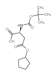 (3S)-4-cyclopentyloxy-3-[(2-methylpropan-2-yl)oxycarbonylamino]-4-oxobutanoic acid picture