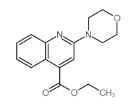 ethyl 2-morpholin-4-ylquinoline-4-carboxylate结构式