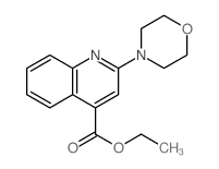 ethyl 2-morpholin-4-ylquinoline-4-carboxylate structure