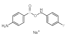 Benzenesulfonamide,4-amino-N-(4-fluorophenyl)-, sodium salt (1:1) structure