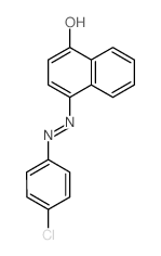 4-[(4-chlorophenyl)hydrazinylidene]naphthalen-1-one结构式