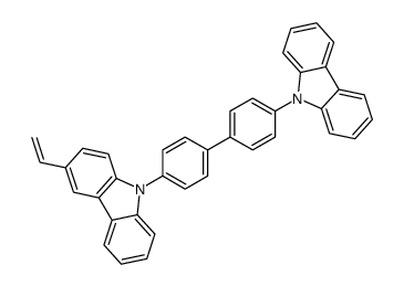 9-[4-(4-carbazol-9-ylphenyl)phenyl]-3-ethenylcarbazole Structure