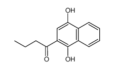 2-butanoyl-1,4-dihydroxynaphthalene结构式