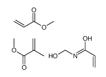 N-(hydroxymethyl)prop-2-enamide,methyl 2-methylprop-2-enoate,methyl prop-2-enoate Structure