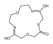 1,10-dioxa-4-thia-7,13-diazacyclopentadecane-3,6,14-trione结构式