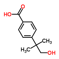 4-(1-hydroxy-2-methylpropan-2-yl)benzoic acid Structure