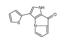 3-thiophen-2-yl-1H-pyrrolo[2,3-b]pyrrolizin-8-one结构式