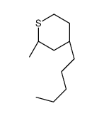 (2S,4R)-2-methyl-4-pentylthiane结构式