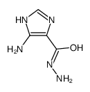 1H-Imidazole-4-carboxylicacid,5-amino-,hydrazide(9CI) structure