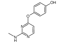 4-(methylamino-pyrimidin-4-yloxy)-phenol结构式