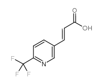 (2e)-3-[6-(trifluoromethyl)pyridin-3-yl]propenoicacid Structure