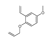 Benzene, 2-ethenyl-4-methoxy-1-(2-propenyloxy)- (9CI) Structure