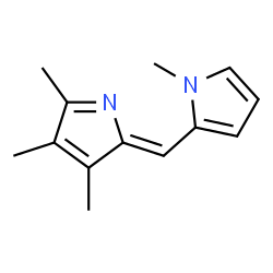 1H-Pyrrole,1-methyl-2-[(3,4,5-trimethyl-2H-pyrrol-2-ylidene)methyl]-(9CI) structure