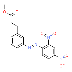 3-[(2,4-Dinitrophenyl)azo]-3-phenylpropionic acid methyl ester Structure