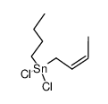 cis-2-butenyl-n-butyldichlorotin Structure