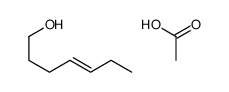 acetic acid,hept-4-en-1-ol结构式