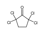 2,2,5,5-tetrachlorocyclopentanone结构式