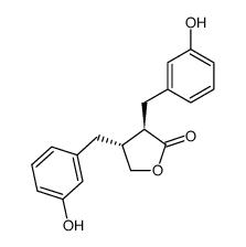 (-)-enterolactone结构式