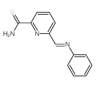 2-Pyridinecarbothioamide,6-[(phenylimino)methyl]-结构式