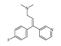 3-(4-fluorophenyl)-N,N-dimethyl-3-pyridin-3-ylprop-2-en-1-amine结构式