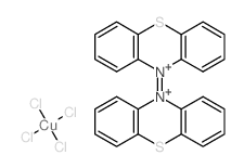 mono([10,10'-biphenothiazinylidene]-10,10'-diium) monocopper(IV) tetrachloride Structure