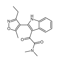 (3-methyl-5-methyl-4-isoxazolyl)dimethylindoleglyoxylamide结构式