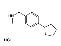 1-(4-cyclopentylphenyl)-N-methylethanamine,hydrochloride Structure