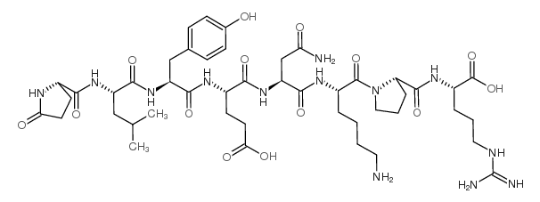 PYR--LEU-TYR-GLU-ASN-LYS-PRO-ARG结构式