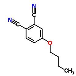 4-丁氧基邻苯二甲腈结构式