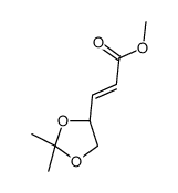 METHYL (S)-(+)-3-(2,2-DIMETHYL-1,3-DIOXOLAN-4-YL)-CIS-2-PROPENOATE Structure