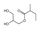 2,3-dihydroxypropyl 2-methylbutanoate结构式