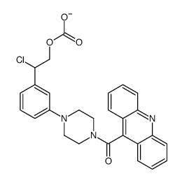 [2-[3-[4-(acridine-9-carbonyl)piperazin-1-yl]phenyl]-2-chloroethyl] carbonate结构式