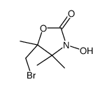 5-(bromomethyl)-3-hydroxy-4,4,5-trimethyl-1,3-oxazolidin-2-one结构式