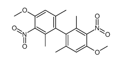 4,4'-dimethoxy-2,2',6,6'-tetramethyl-3,3'-dinitrobiphenyl结构式