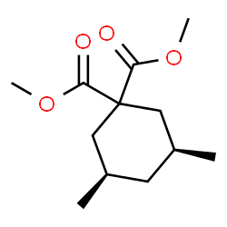 1,1-Cyclohexanedicarboxylicacid,3,5-dimethyl-,dimethylester,(3R,5S)-rel-(9CI)结构式