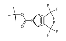 N-(t-Butoxycarbonyl)-2,3-bis[trifluoromethyl]-7-azabicyclo[2.2.1]hepta-2,5-diene Structure