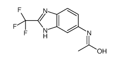 N-[2-(trifluoromethyl)-3H-benzoimidazol-5-yl]acetamide结构式