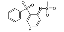 N-[3-(benzenesulfonyl)pyridin-4-yl]methanesulfonamide结构式