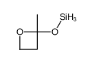 (2-methyloxetan-2-yl)oxysilane Structure