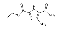 1H-Imidazole-2-carboxylicacid,4-amino-5-(aminocarbonyl)-,ethylester(9CI) Structure