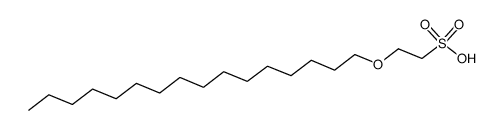 2-(hexadecyloxy)ethane-1-sulfonic acid结构式