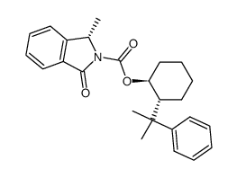 (3S)-3-methyl-N-[(((1S,2R)-2-(1-methyl-1-phenylethyl)cyclohexyl)oxy)carbonyl]-2,3-dihydro-isoindol-1-one Structure