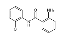 2-氨基-N-(2-氯苯基)苯甲酰胺结构式