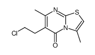 6-(2-chloroethyl)-3,7-dimethyl-5H-thiazolo[3,2-a]pyrimidin-5-one Structure