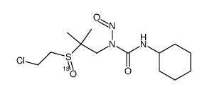 1-[2-[(2-chloroethyl)sulfinyl-18O]-2,2-dimethylethyl]-3-cyclohexyl-1-nitrosourea结构式