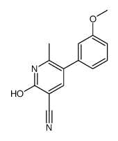 5-(3-methoxyphenyl)-6-methyl-2-oxo-1H-pyridine-3-carbonitrile Structure