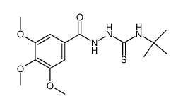 N-(tert-butyl)-2-(3,4,5-trimethoxybenzoyl)hydrazine-1-carbothioamide结构式